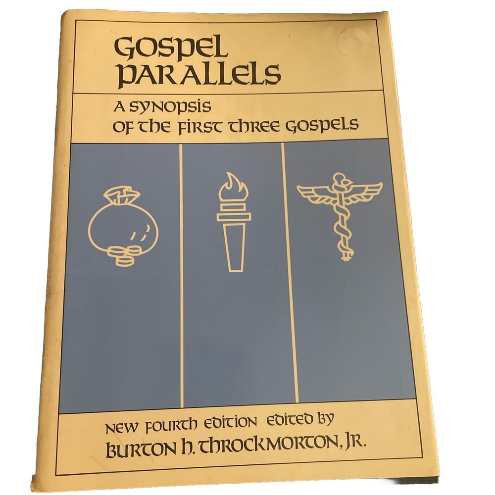 Vtg Gospel Parallels by Burton H Throckmorton Jr 4th Ed 1979 HC